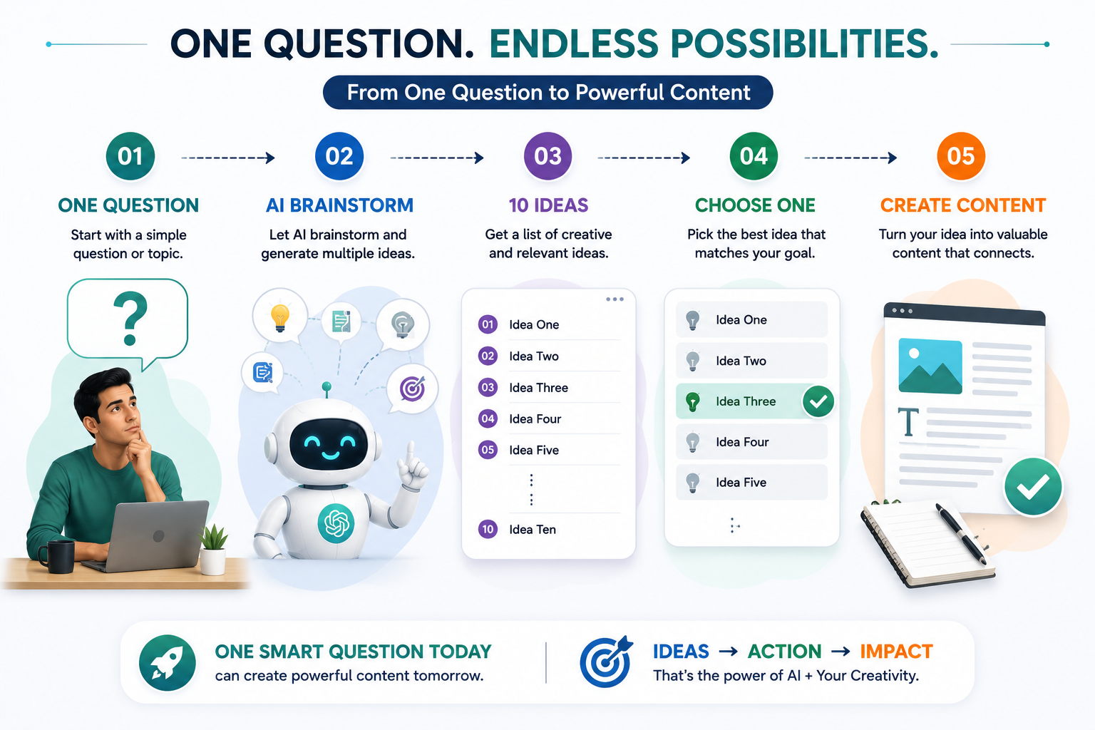 Content Ideas — Turn One Topic into Multiple Content Possibilities