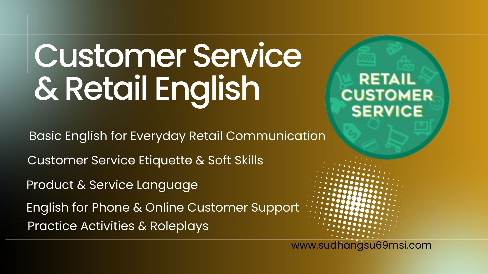 Customer Service and Retail English