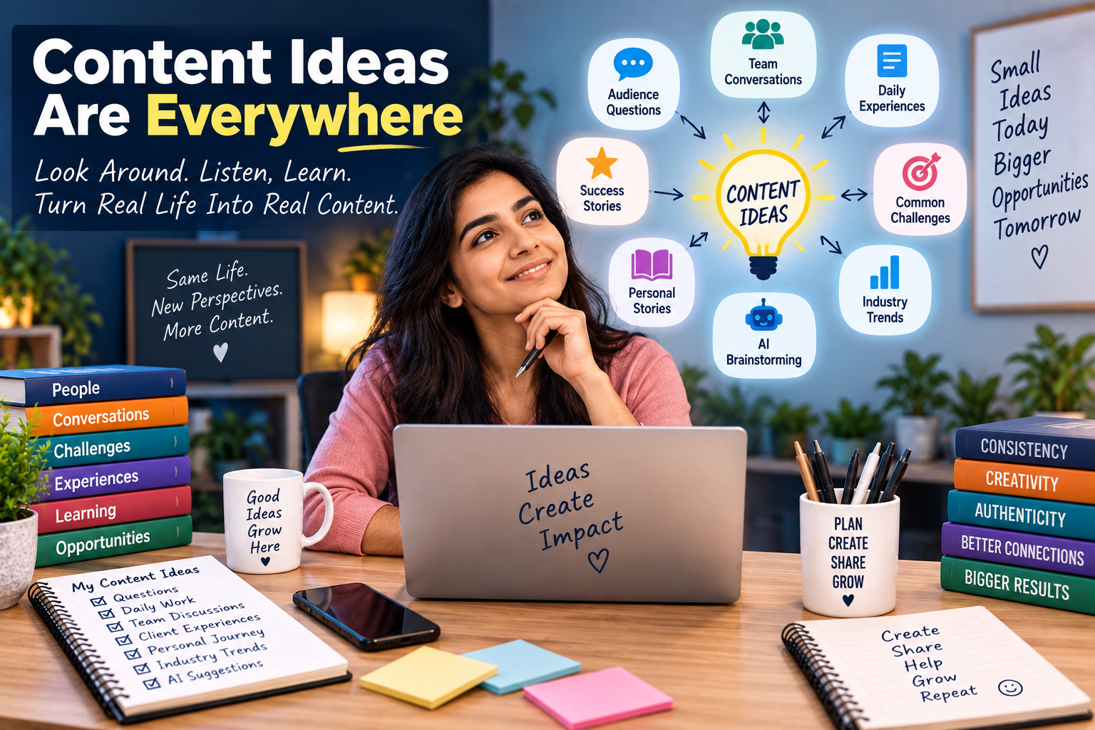 Content ideas are everywhere for network marketers