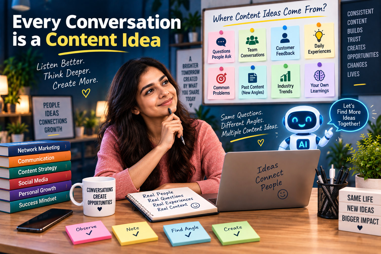 Every conversation can become a content idea