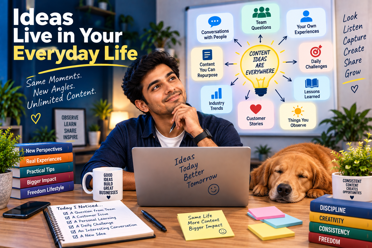 Find content ideas in everyday life