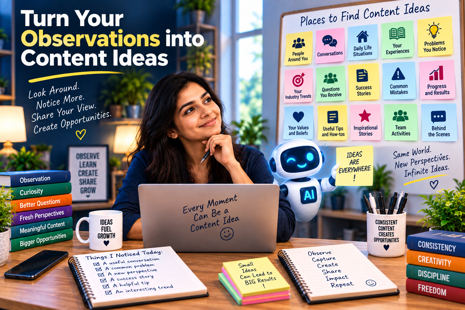 Turn observations into content ideas